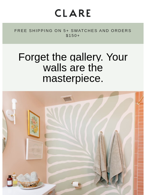 clare newsletter: Here’s how to get creative with paint 🎨