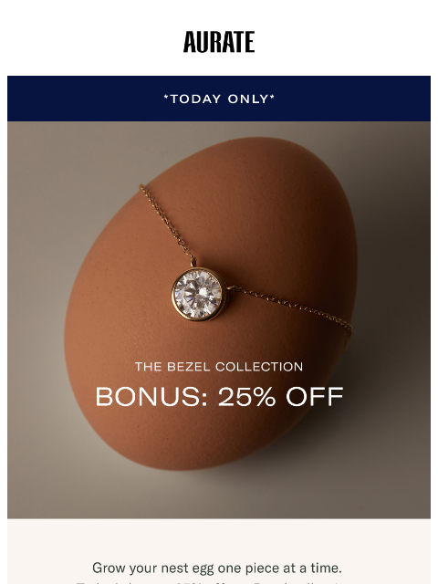 auratenewyork newsletter: BONUS: 25% OFF BEZELS