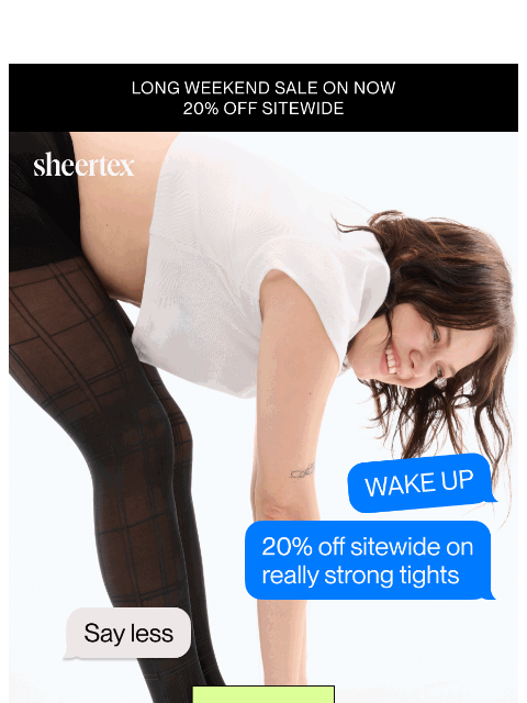sheertex newsletter: WAKE UP