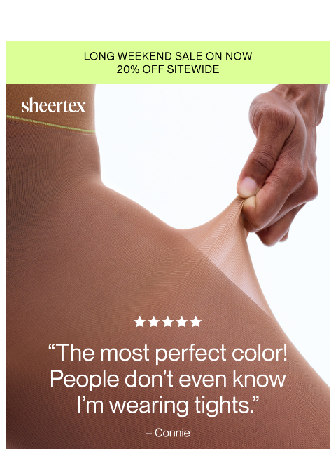 sheertex newsletter: FIND YOUR NUDE TIGHTS