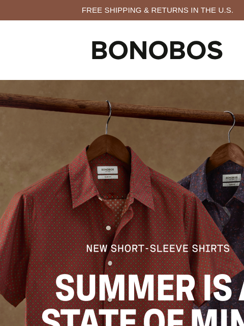 bonobos newsletter: New Shirts for the Long Summer