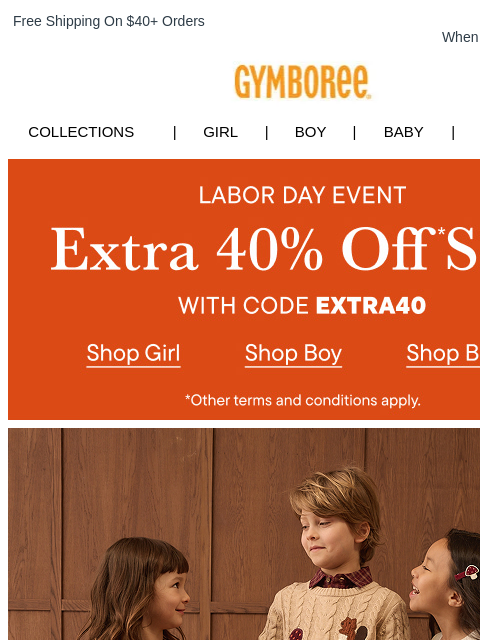 gymboree newsletter: New for Autumn: The Harvest Edit