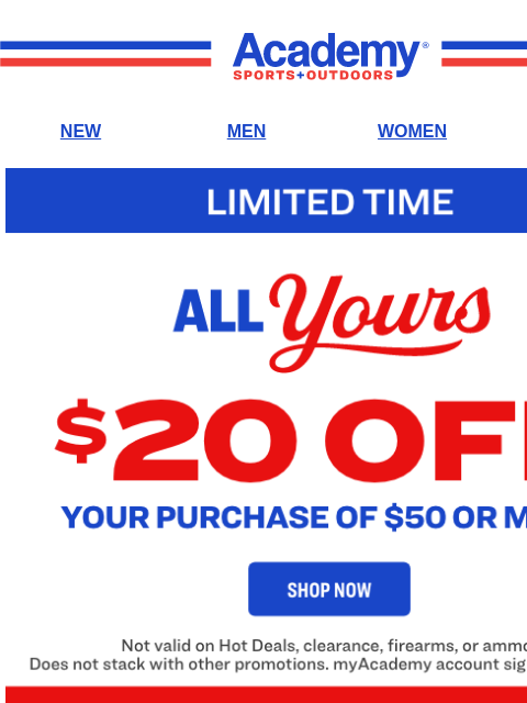 academy newsletter: Your Day Just Got $20 Better!