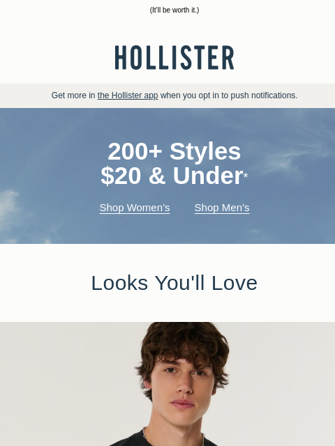 hollisterco newsletter: Saturday shopping hack ➡️