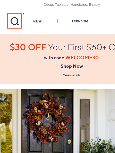 qvcemail newsletter: Fall for Everything the Season Brings