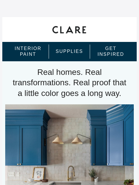 clare newsletter: Warning: These before & afters may cause a paint s...