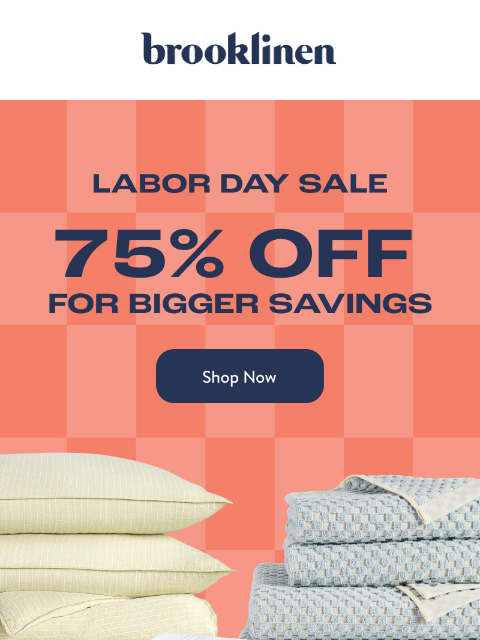 brooklinen newsletter: Shop up to 75% off SALE on SALE