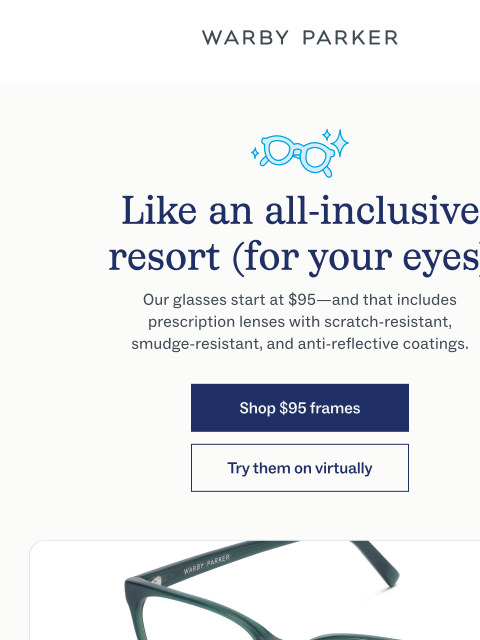 warbyparker newsletter: All for $95