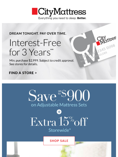 citymattress newsletter: Can’t Miss: Exclusive Labor Day Savings
