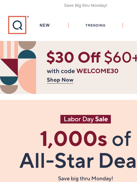qvcemail newsletter: 1,000s of Deals & Clearance Sale!