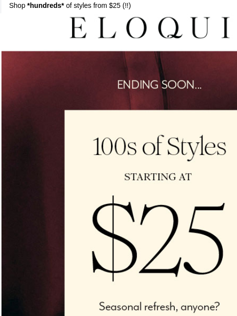 eloquii newsletter: SALE-ing into the long weekend like....