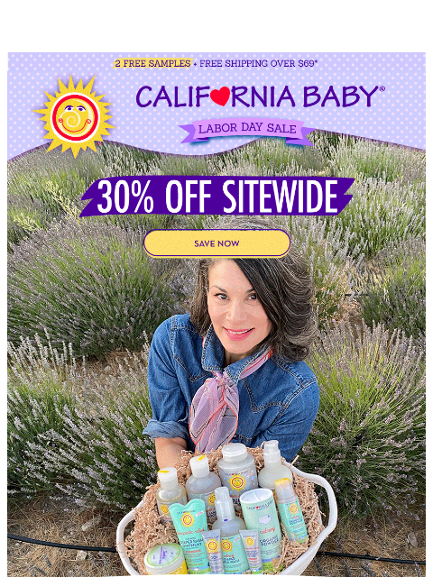 californiababy newsletter: 30% Off Sitewide! Shop Our Labor Day Sale ♥️