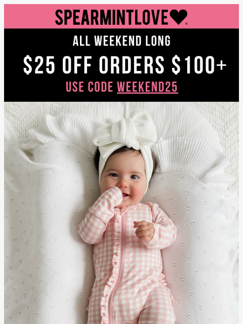 spearmintlove newsletter: Don't Miss Out on Weekend Savings! 💸