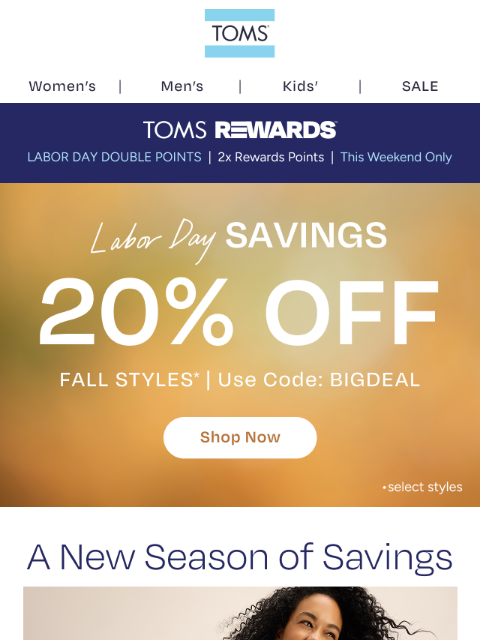 toms newsletter: Take an Extra 30% Off Sale Styles While You Can