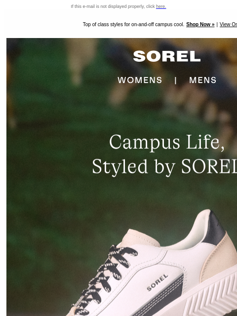 sorel newsletter: Back to School, Styled to Ace