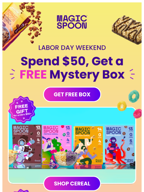magicspoon newsletter: 🥣 Don't forget! You have a FREE mystery gift wait...