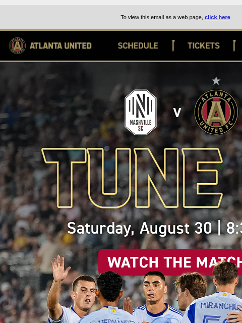 atlutd newsletter: Watch TONIGHT 📺 8:30pm