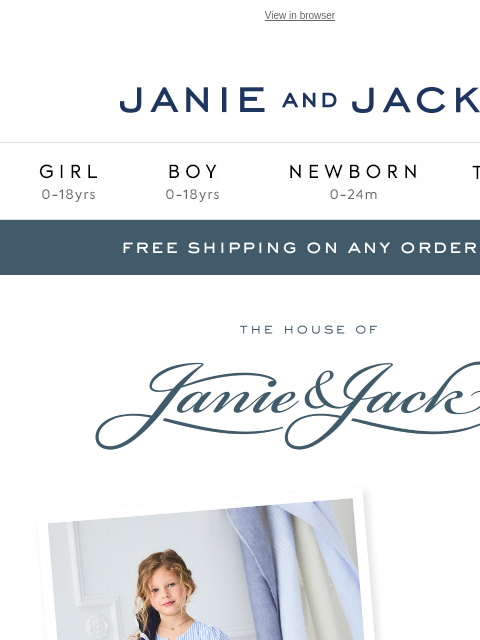 janieandjack newsletter: If you love free shipping & a sale on sale...
