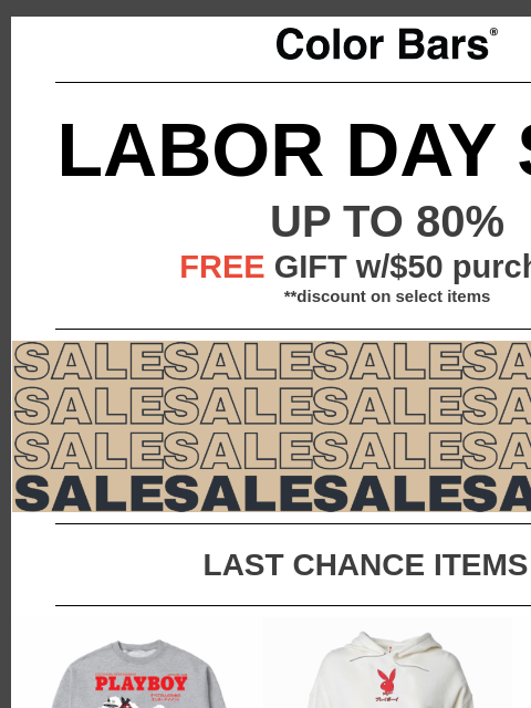 ccsend newsletter: LABOR DAY SALE