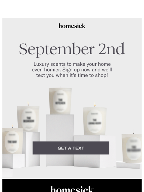 homesick newsletter: Save The Date 🤍
