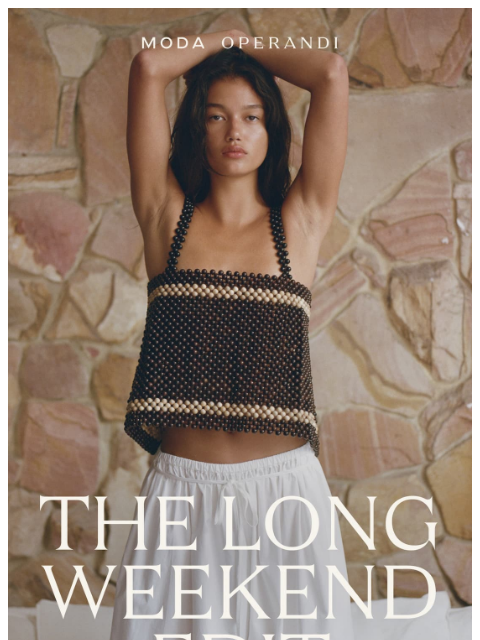 modaoperandi newsletter: Summer isn’t over yet…