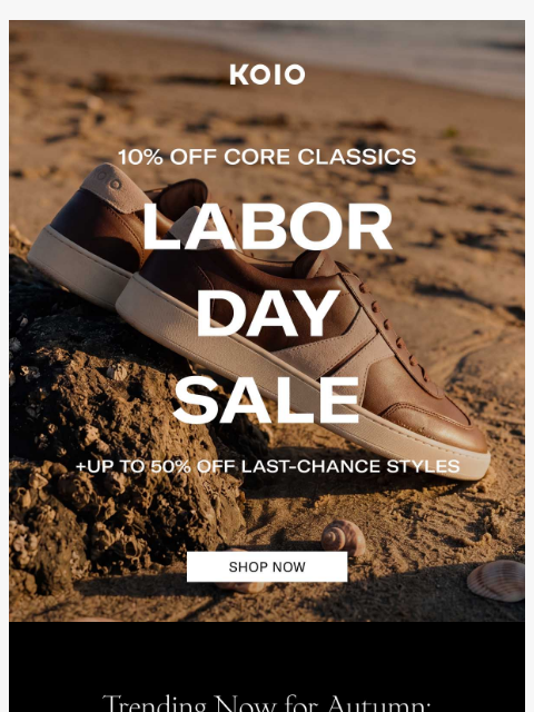 koio newsletter: Get a Jump on Fall