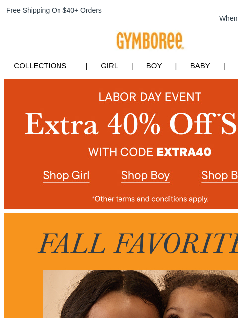 gymboree newsletter: Our Most-Loved Autumn Styles for Girls