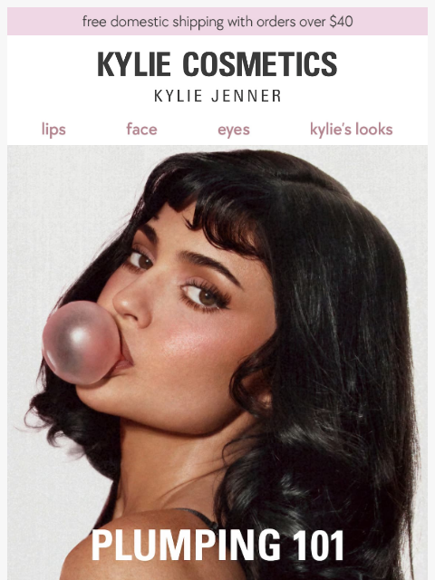 kyliecosmetics newsletter: the plump pout lineup 💗