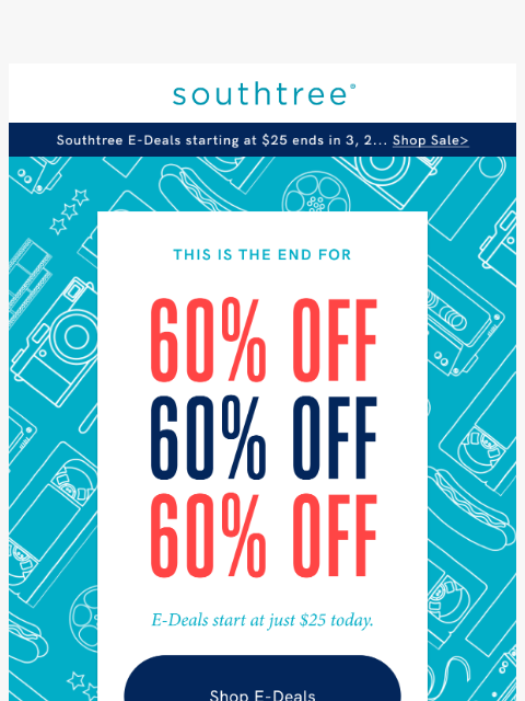 southtree newsletter: Wrap up summer with 60% OFF Southtree