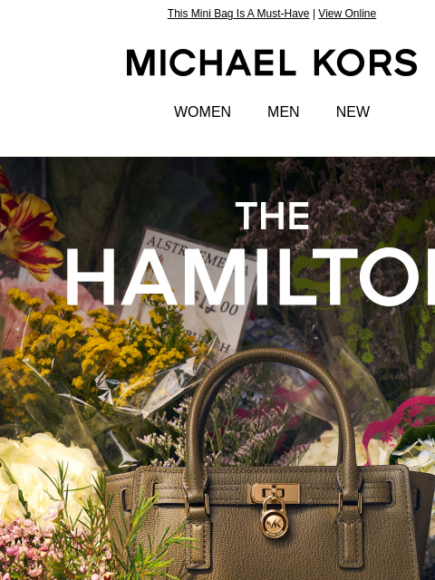 michaelkorsmail newsletter: Have You Heard? A New Hamilton Has Landed