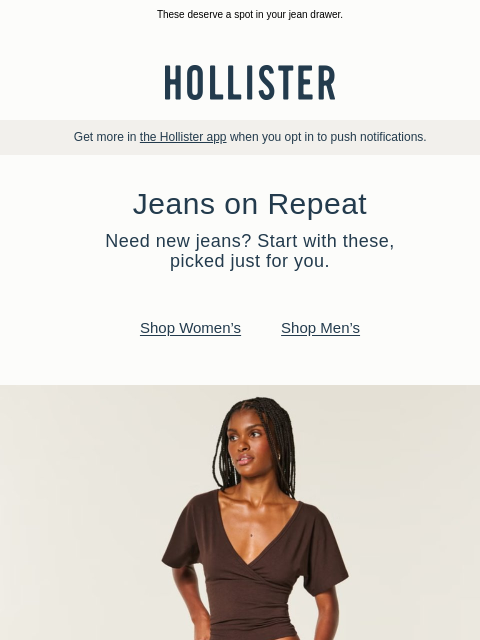 hollisterco newsletter: Make room for new jeans.