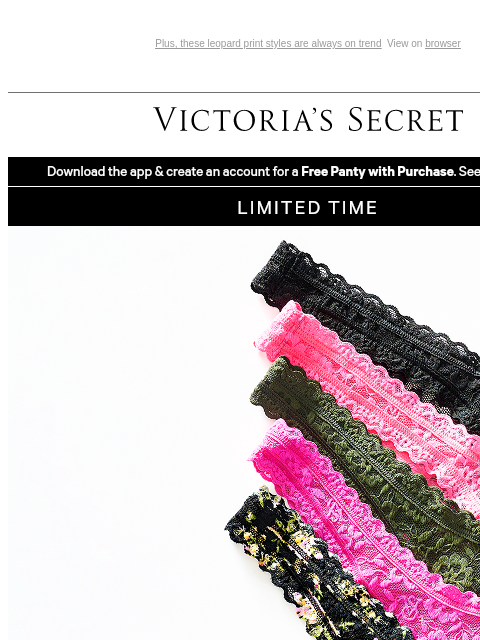 victoriassecret newsletter: Panty Packs from $20—Pick Your Pairs