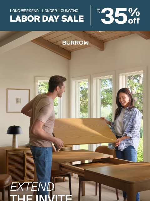 burrow newsletter: More guests? No problem.