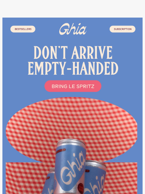drinkghia newsletter: Be the Favorite Guest