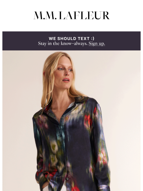 mmlafleur newsletter: Make a lasting impression.