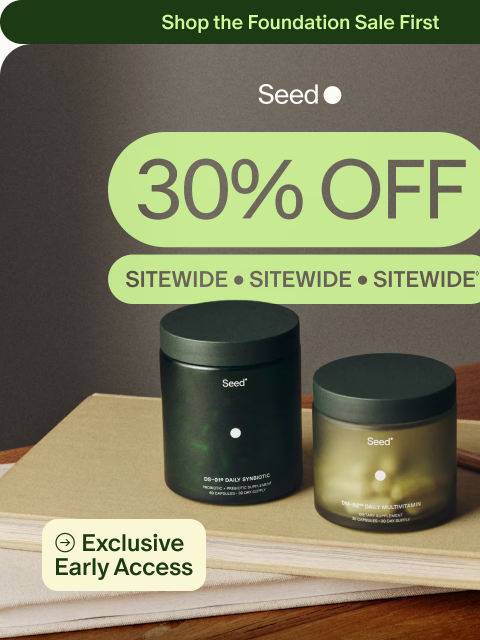 seed newsletter: Exclusive early access: 30% off.