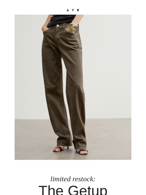ayr newsletter: one of the coolest jeans we make