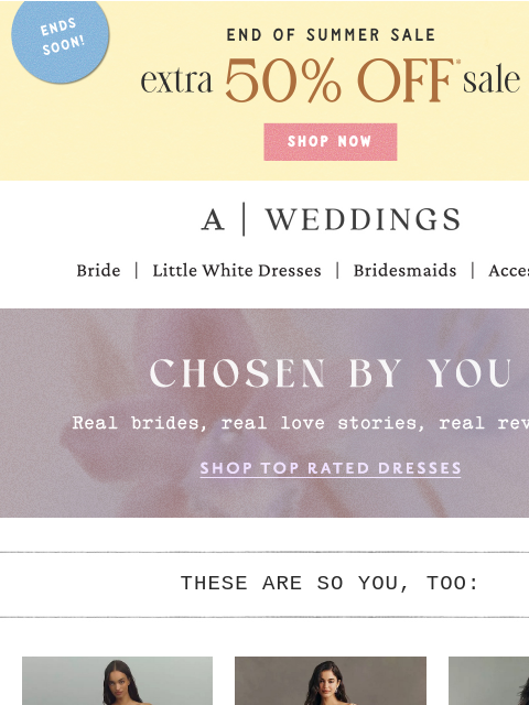 anthropologie newsletter: Extra 50% OFF sale ENDS SOON