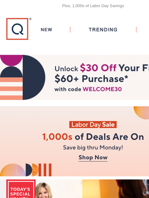 Plus, 1000s of Labor Day Savings QVC New TRENDING DEALS Unlock $30 off Your First Purchase labor day sale HALO TSV picked just for you Dyson V8 Animal Extra De-tangle Cordfree Vacuum with 8 Tools Dyson