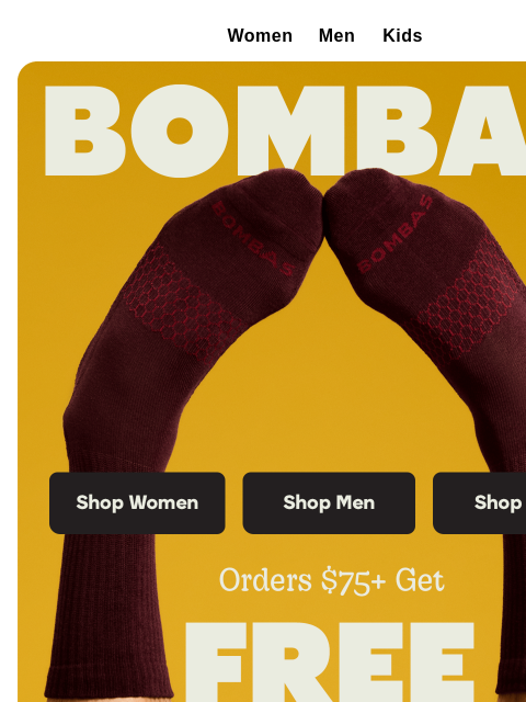 bombas newsletter: Free Shipping, No Rush Needed