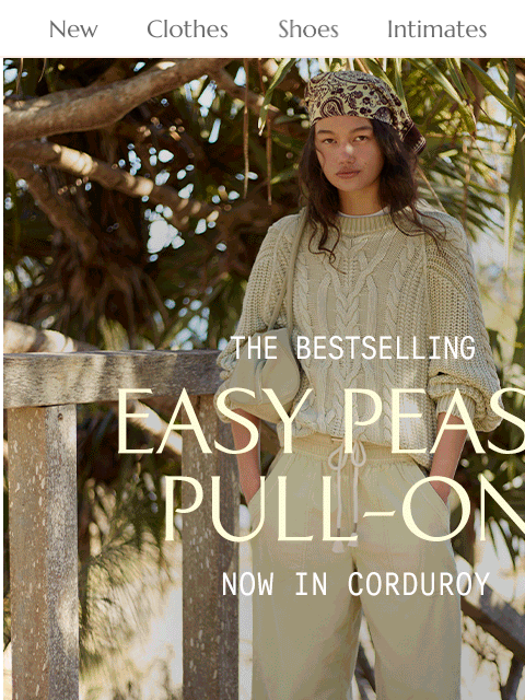freepeople newsletter: The Easy Peasy, now in CORD 🤍