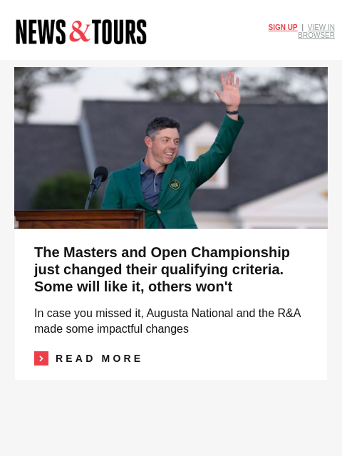 golfdigest newsletter: Why you might need a shorter putter