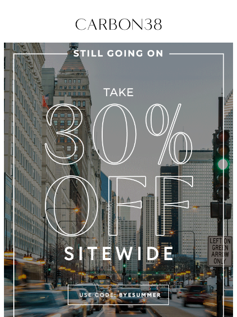 carbon38 newsletter: Refresh your Active: 30% OFF