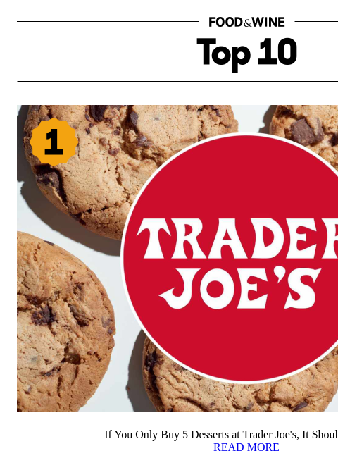 foodandwine newsletter: The 5 Best Trader Joe's Desserts