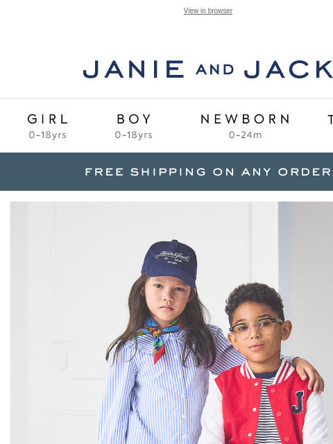 janieandjack newsletter: Limited time: up to 70% off + new sale styles adde...