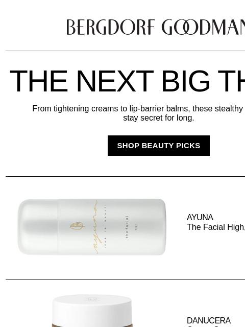bergdorfgoodman newsletter: Skincare’s Best-Kept Secrets