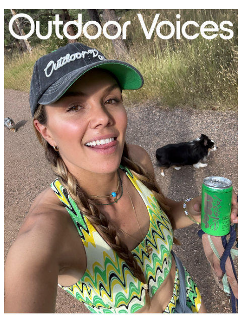 outdoorvoices newsletter: Free Joggy Energy w TechSweat.