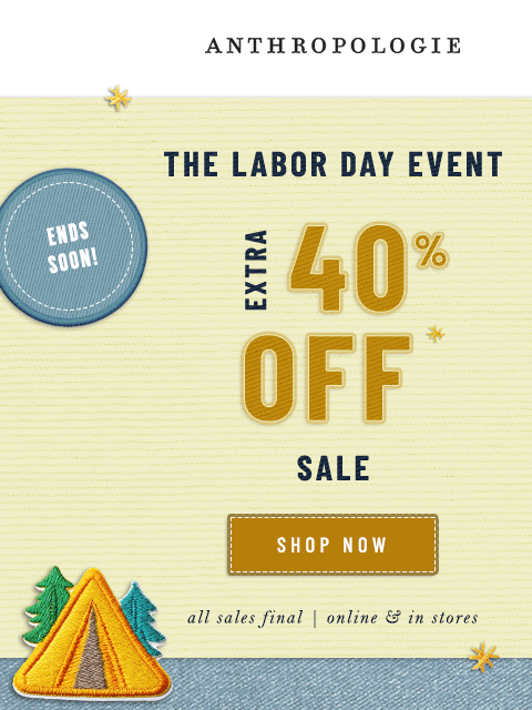 anthropologie newsletter: ⚡Ends Soon: Extra 40% Off Sale + 25% Off Designer ...