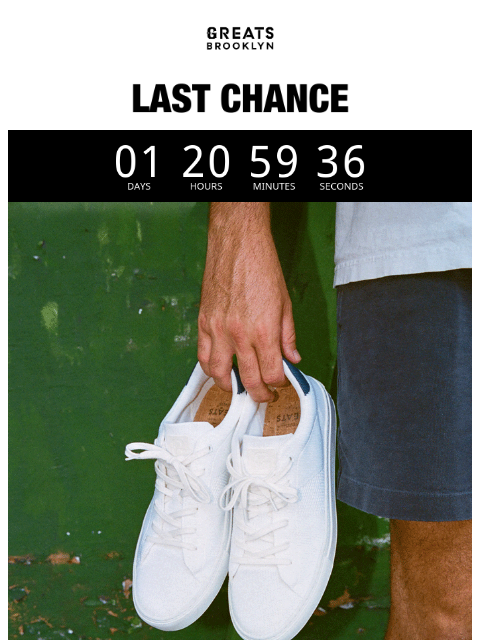 greatsbrand newsletter: Don’t wait — Final days for sale ⏰