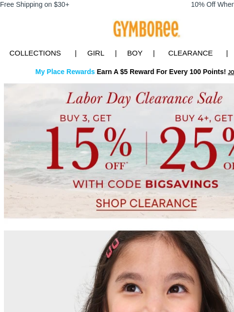 gymboree newsletter: Ends Soon ⏳ Unlock 25% Off when you buy 4+ Clearan...